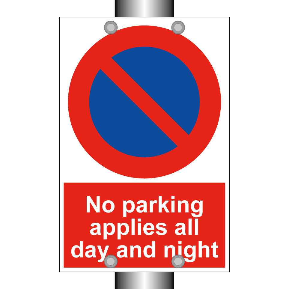 No parking applies all day and night