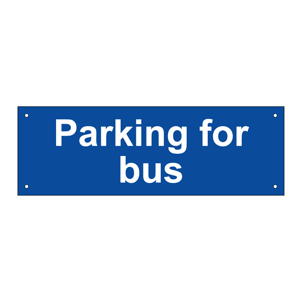 Parking for bus