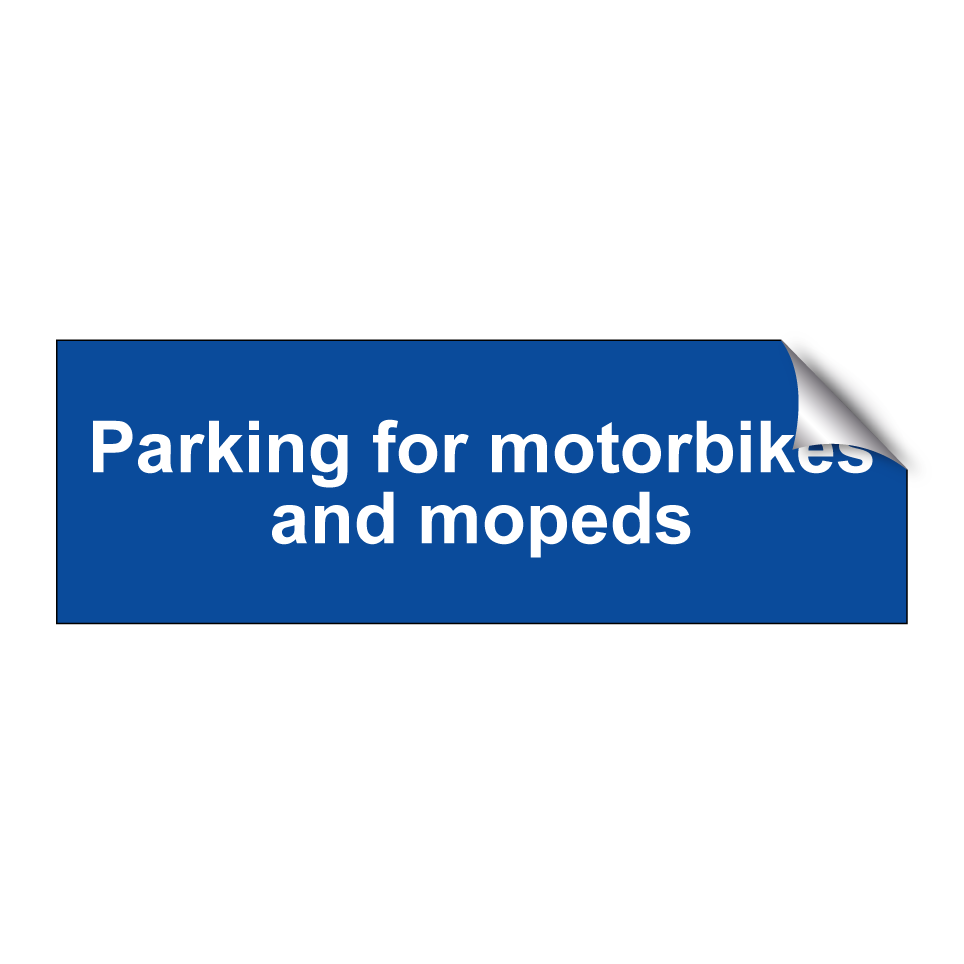 Parking for motorbikes and mopeds