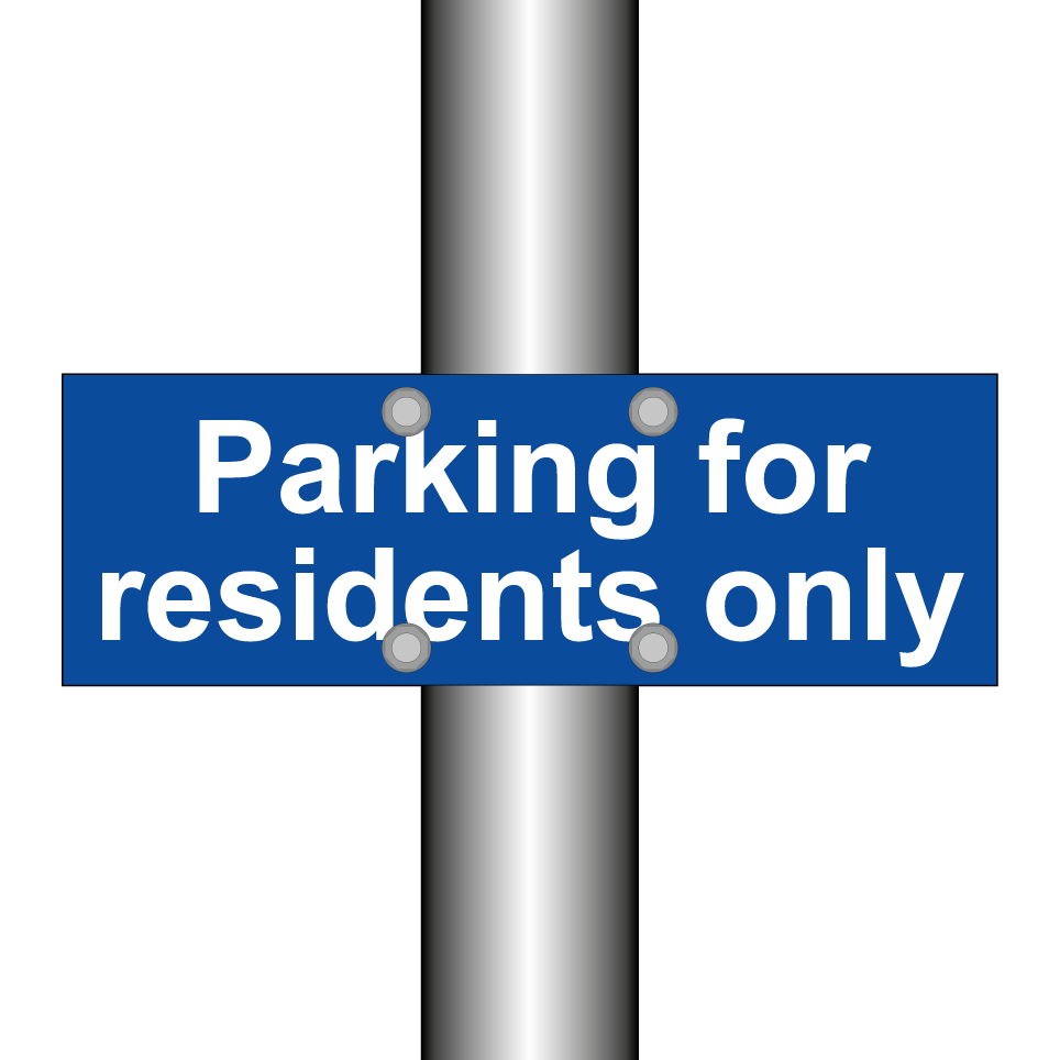 Parking for residents only