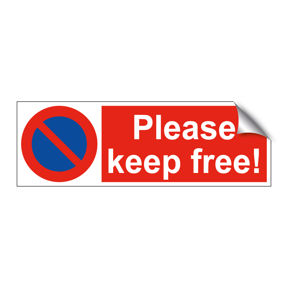 Please keep free!