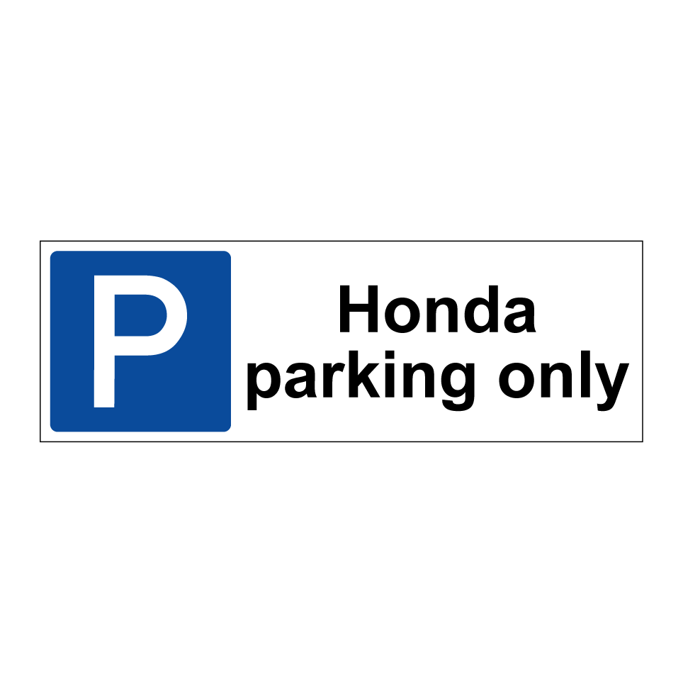 Honda parking only