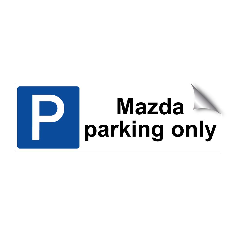 Mazda parking only