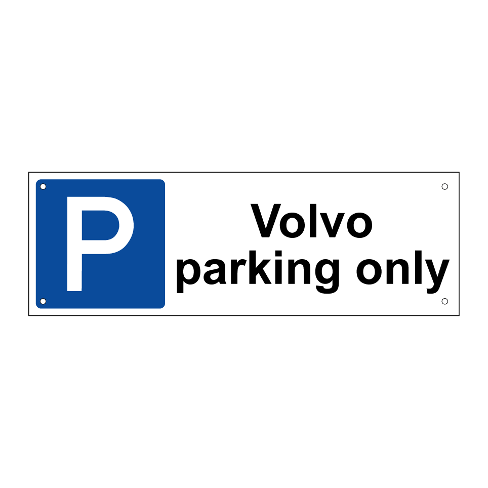 Volvo parking only