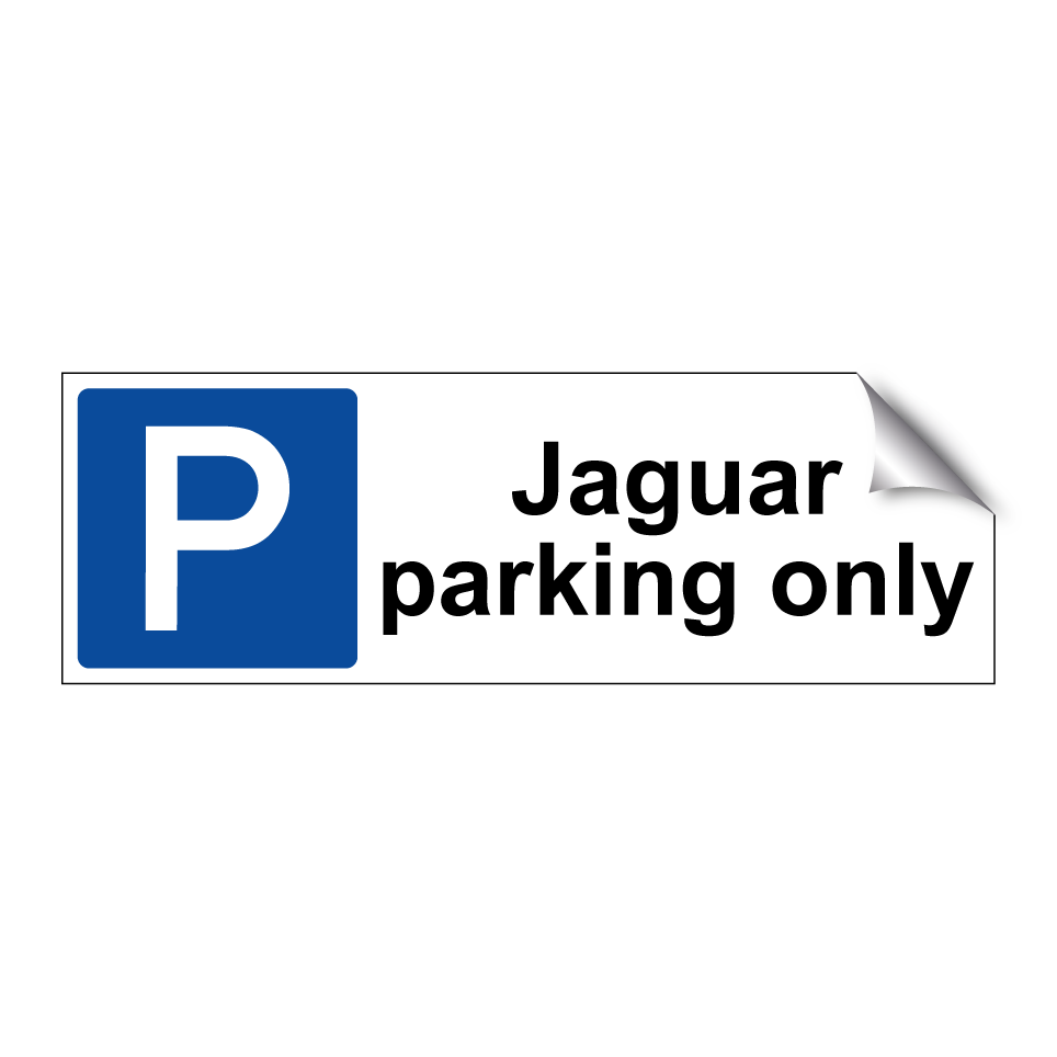 Jaguar parking only