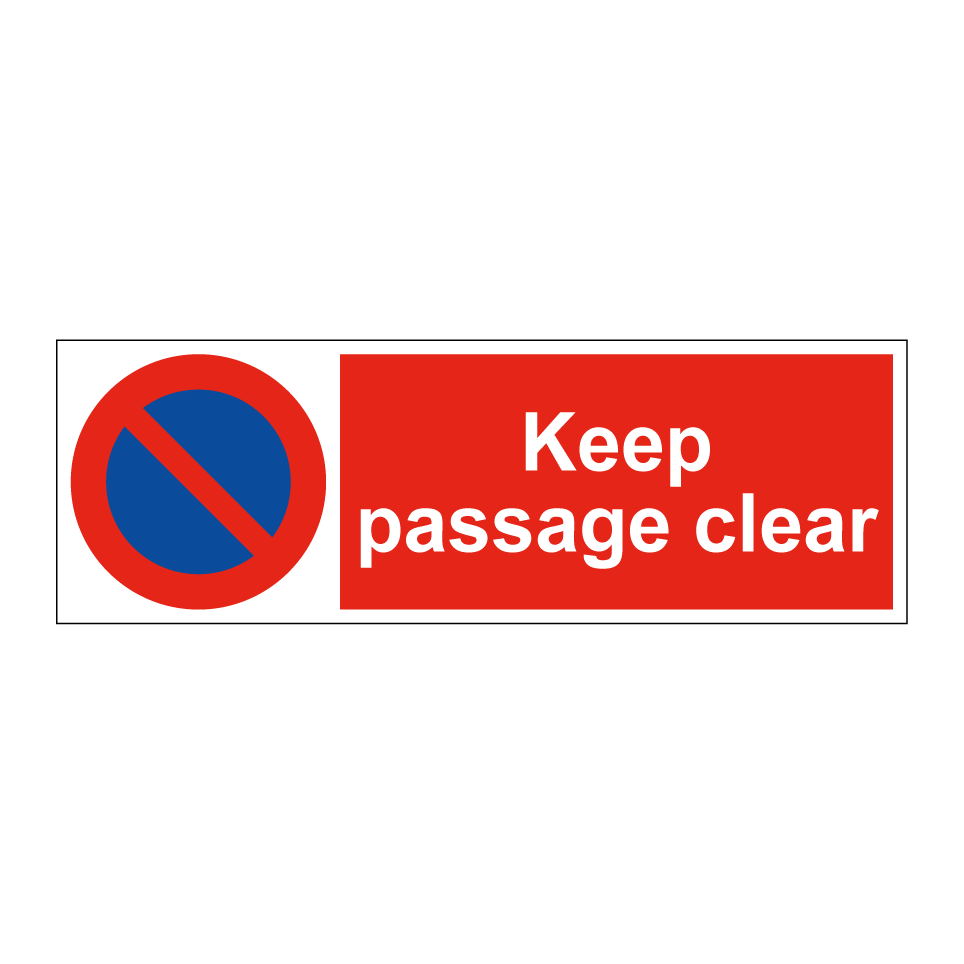 Keep passage clear