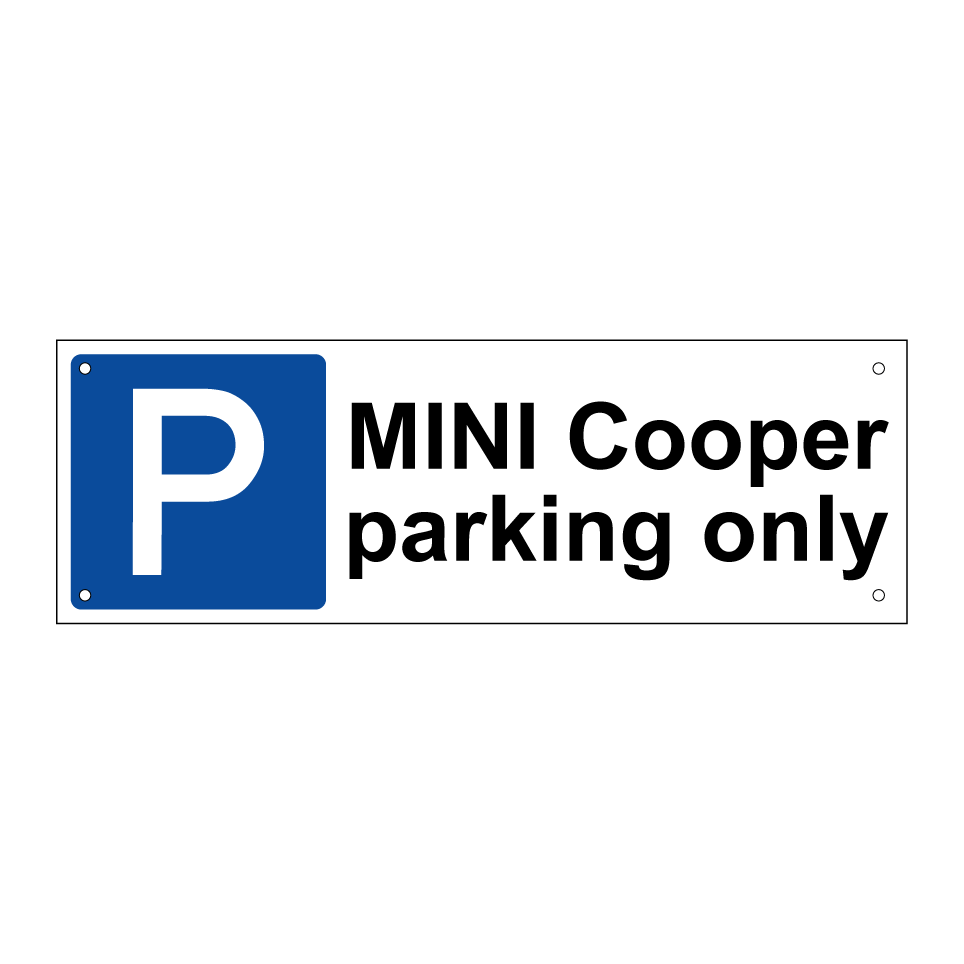 MINI Cooper parking only