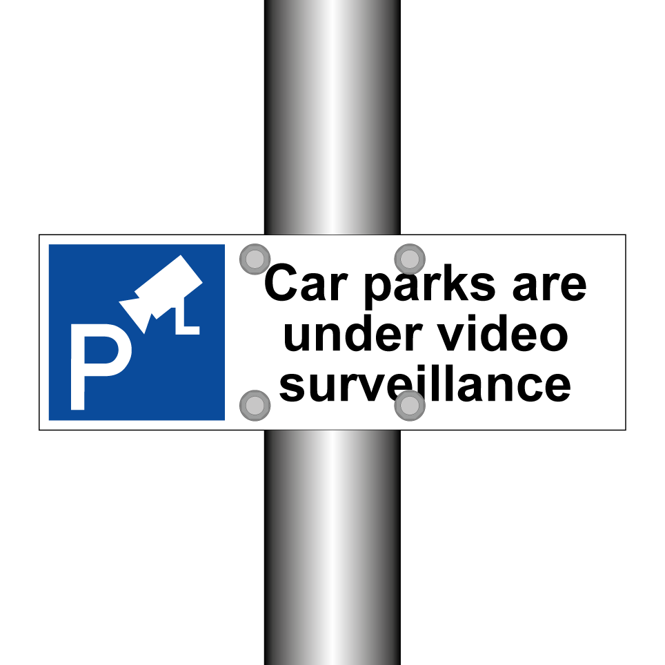 Car parks are under video surveillance