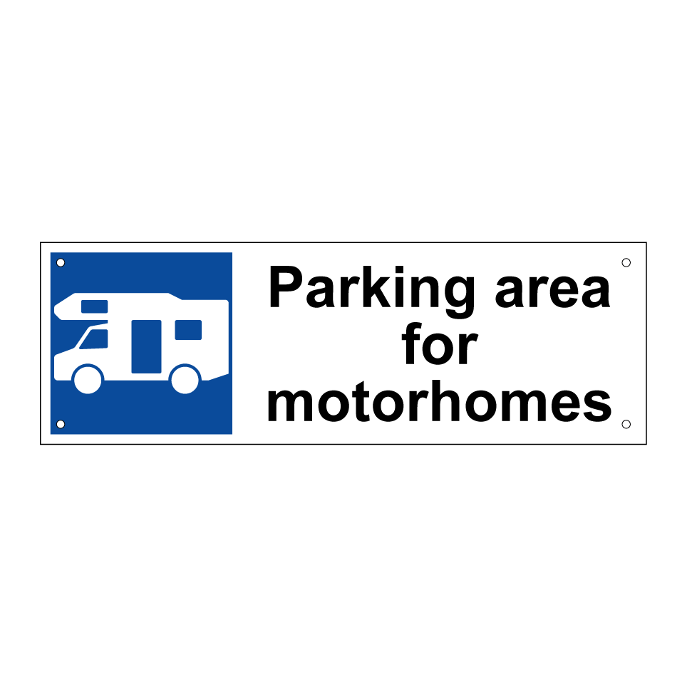 Parking area for motorhomes