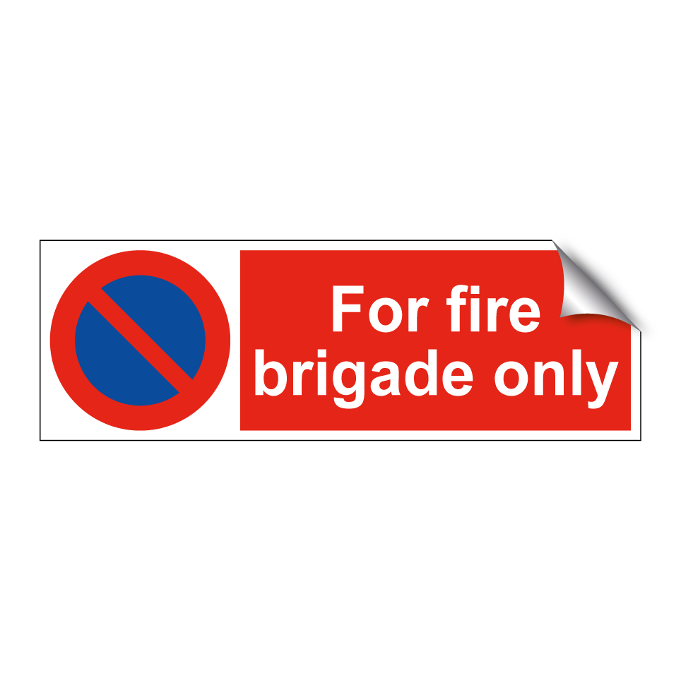 For fire brigade only