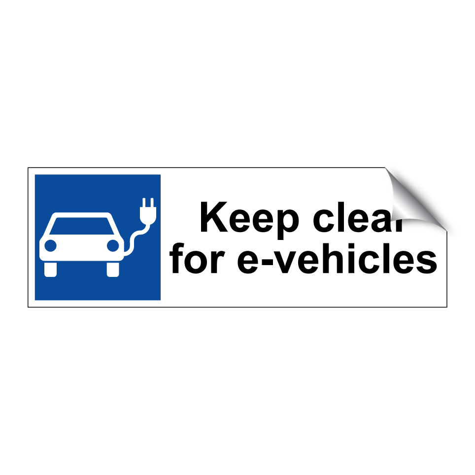 Keep clear for e-vehicles
