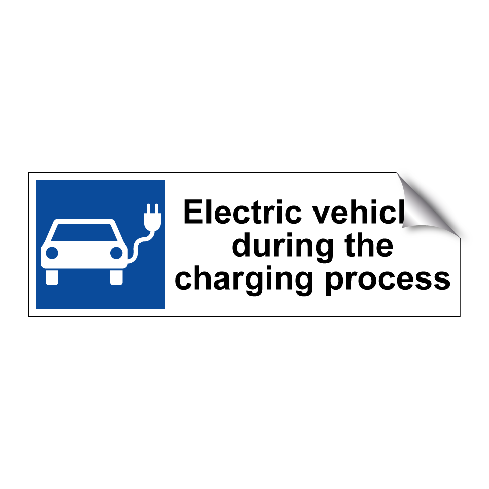 Electric vehicles during the charging process