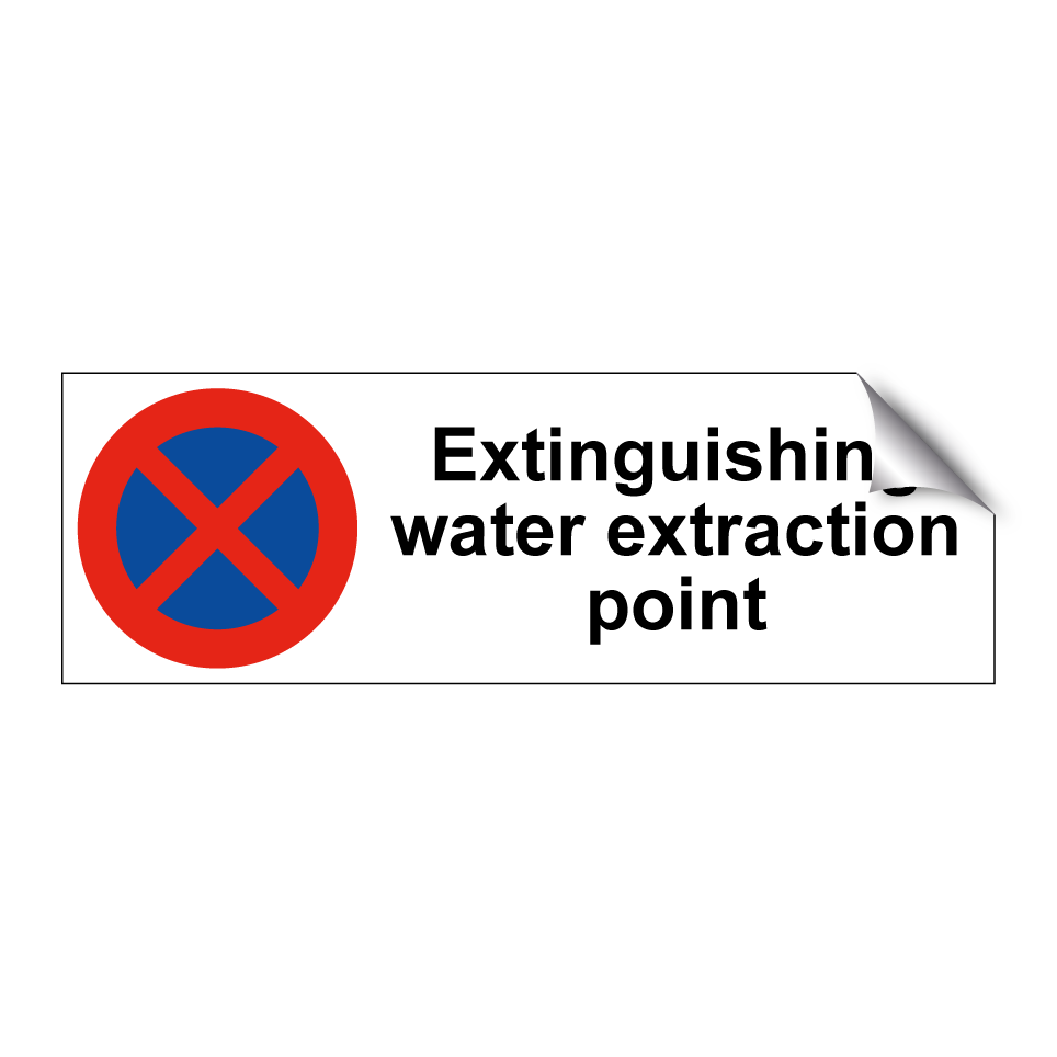 Extinguishing water extraction point