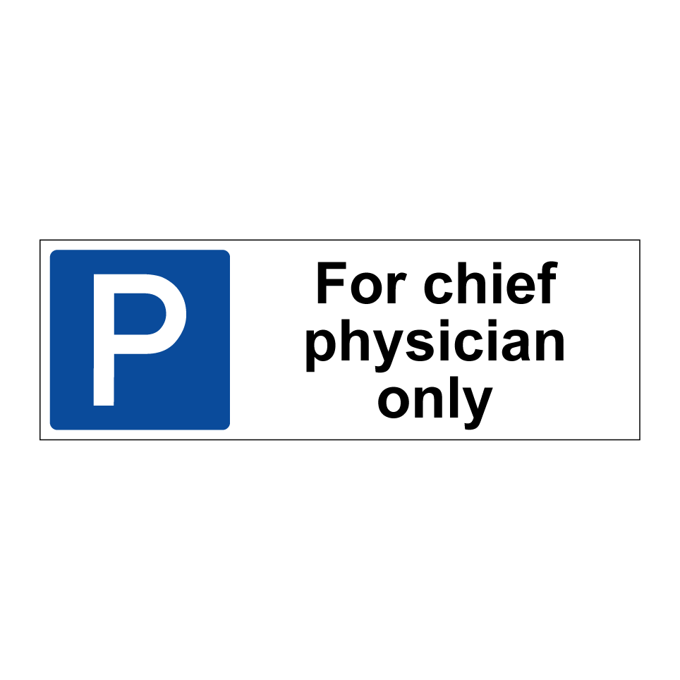 For chief physician only