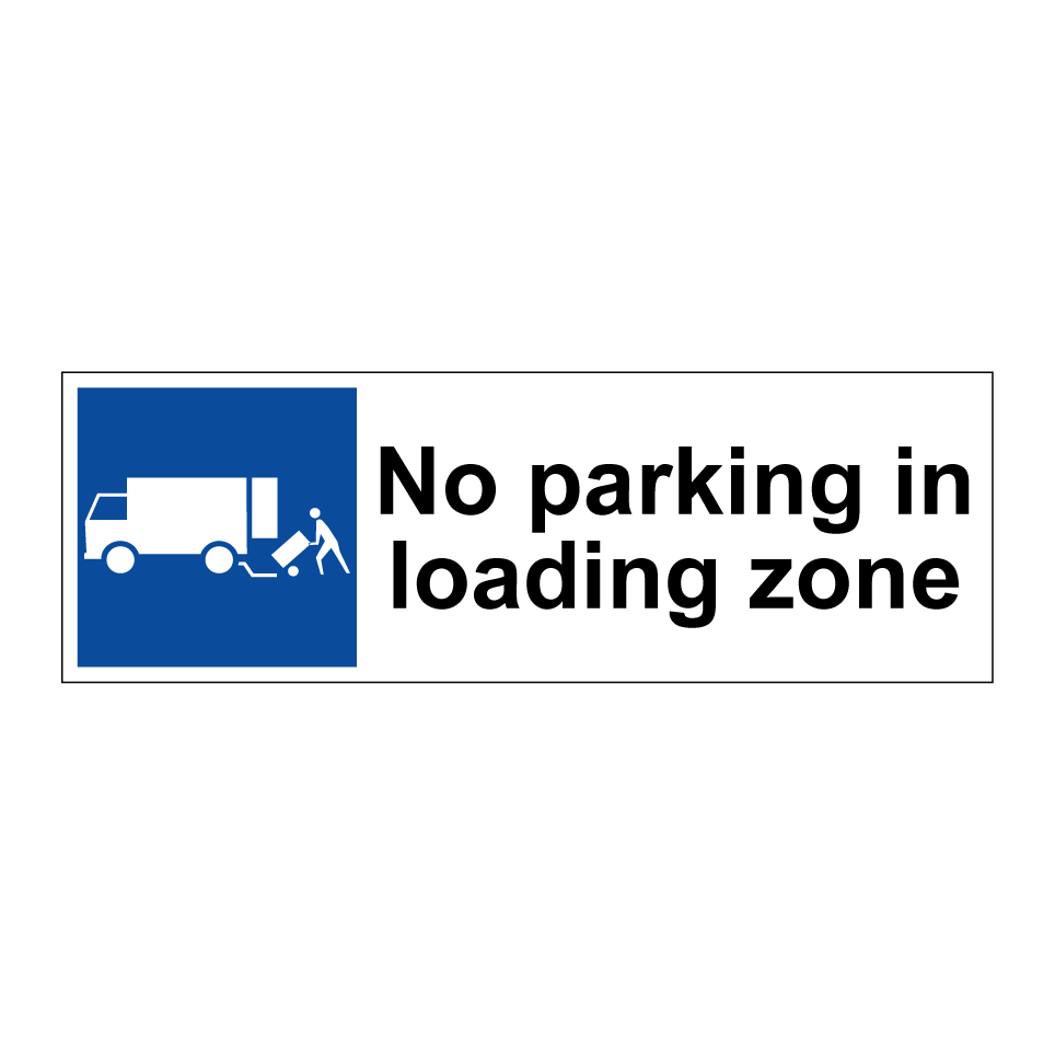 No parking in loading zone