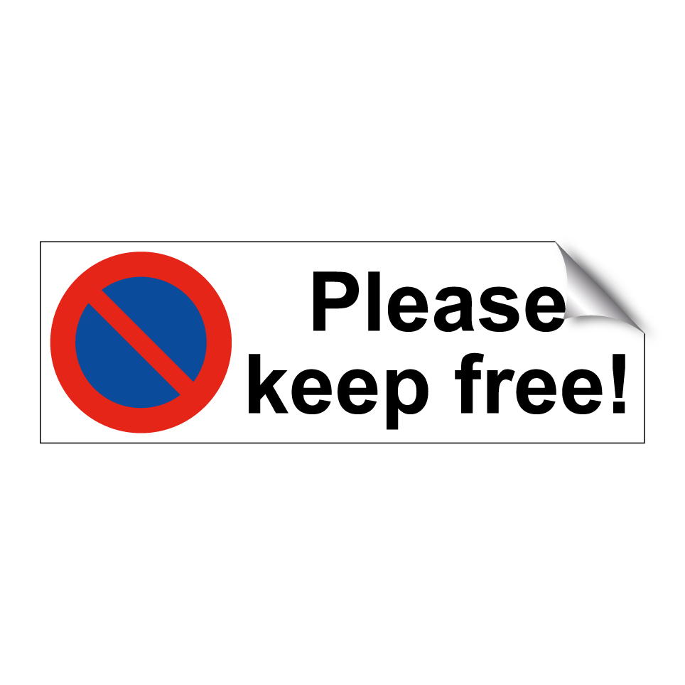 Please keep free!