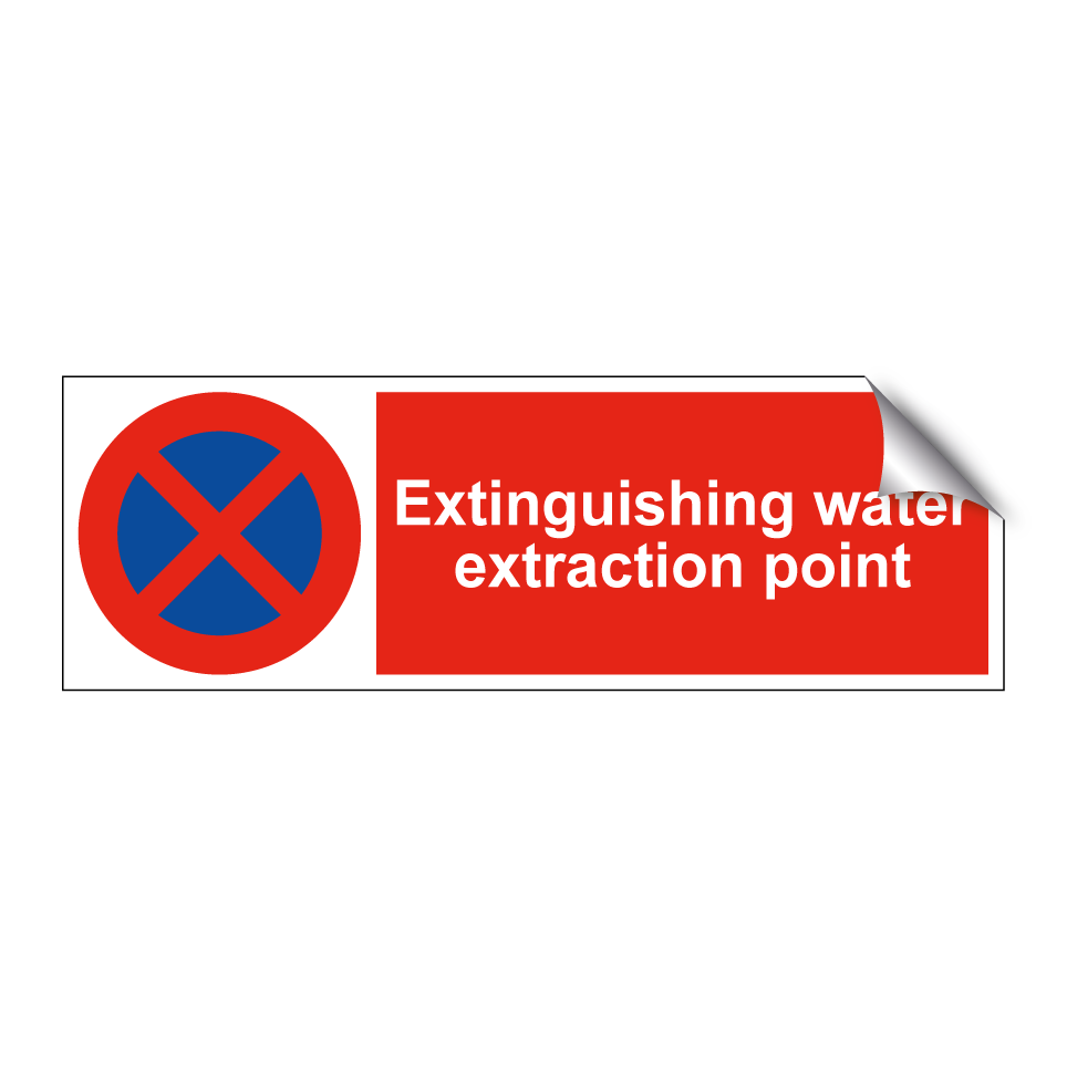 Extinguishing water extraction point