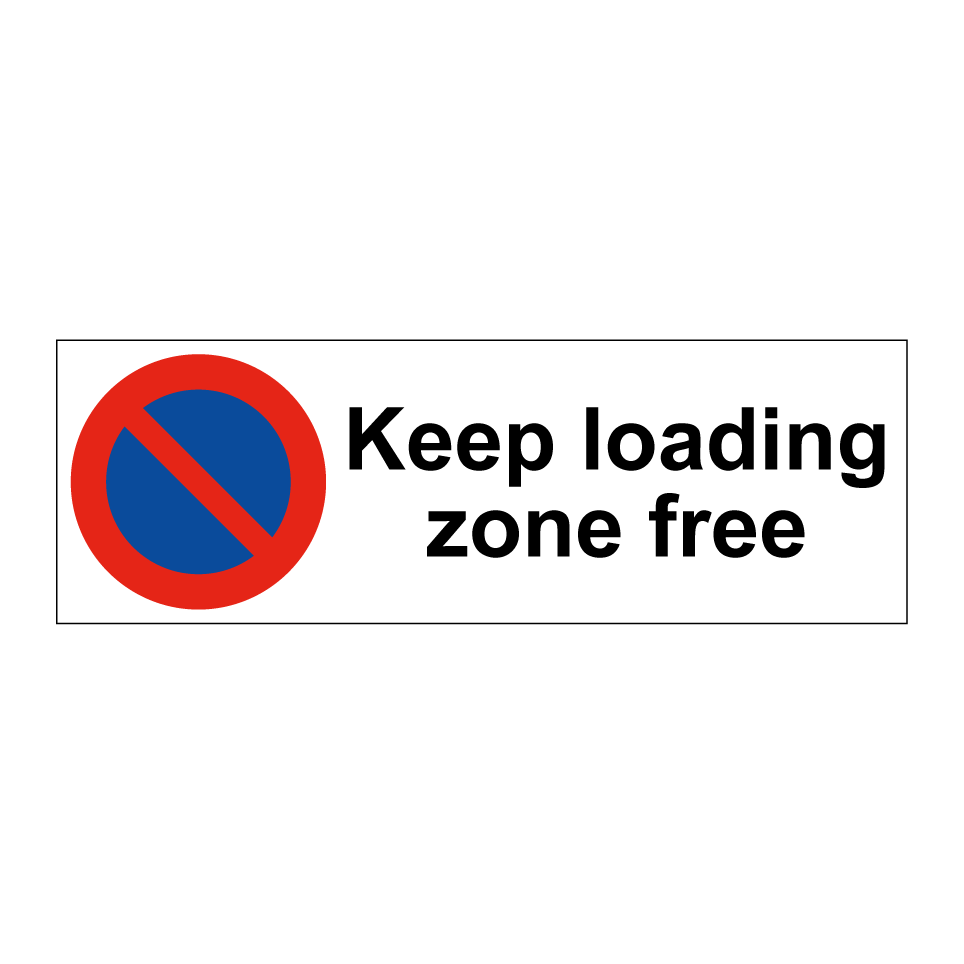 Keep loading zone free