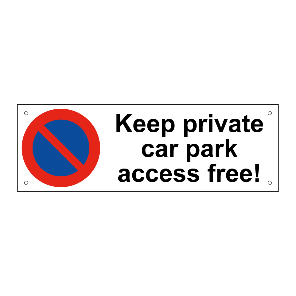 Keep private car park access free!