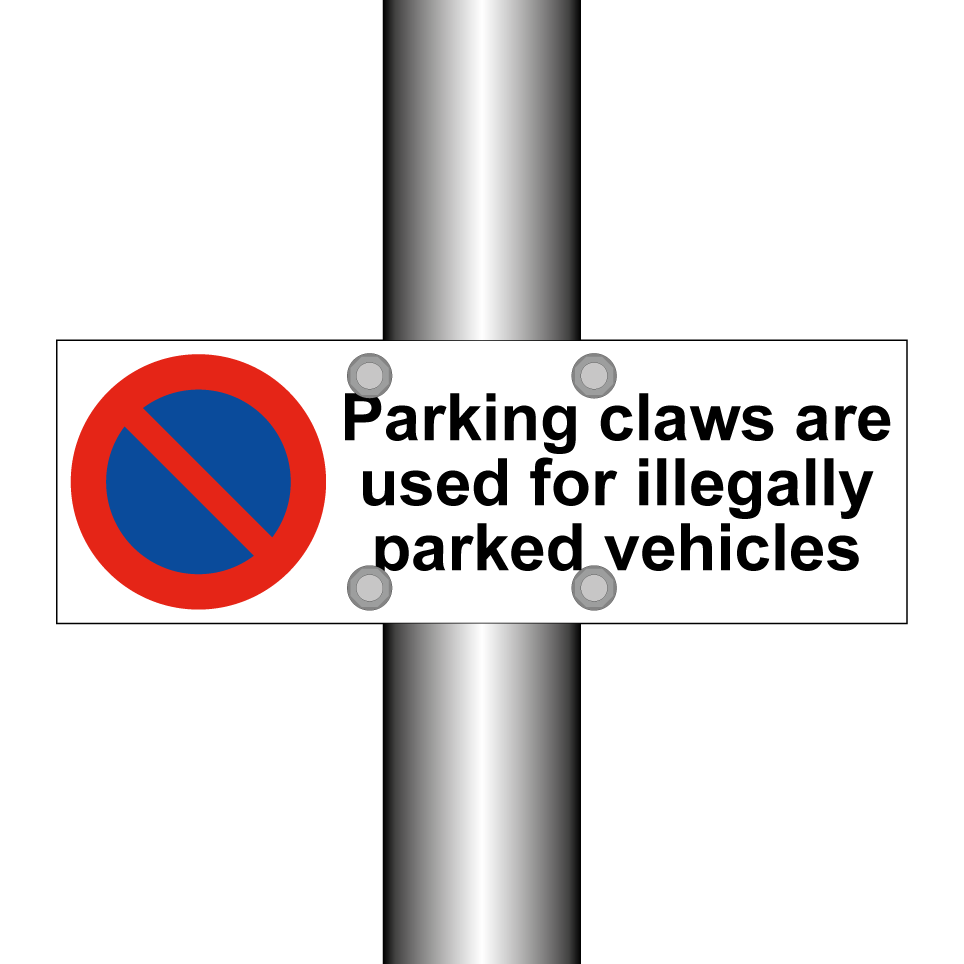 Parking claws are used for illegally parked vehicles