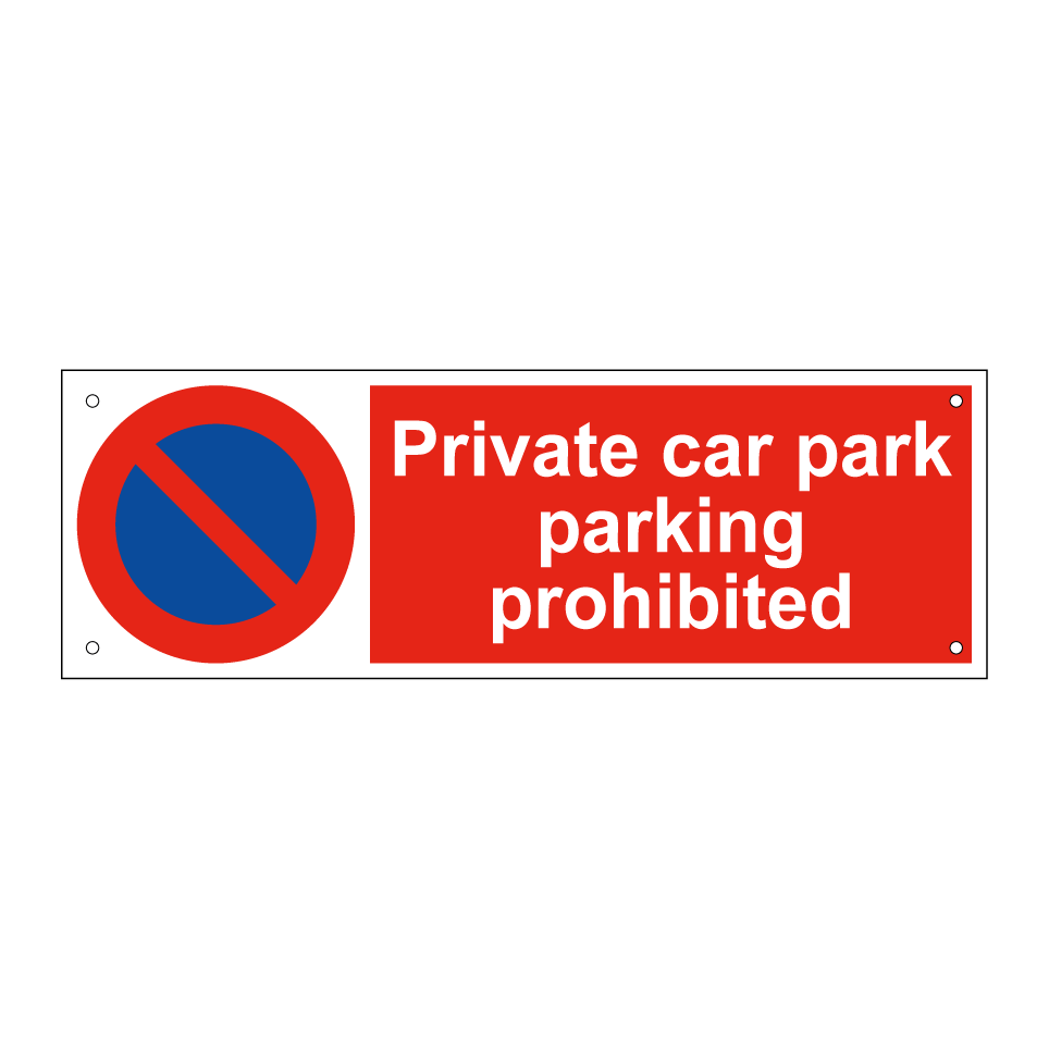 Private car park parking prohibited