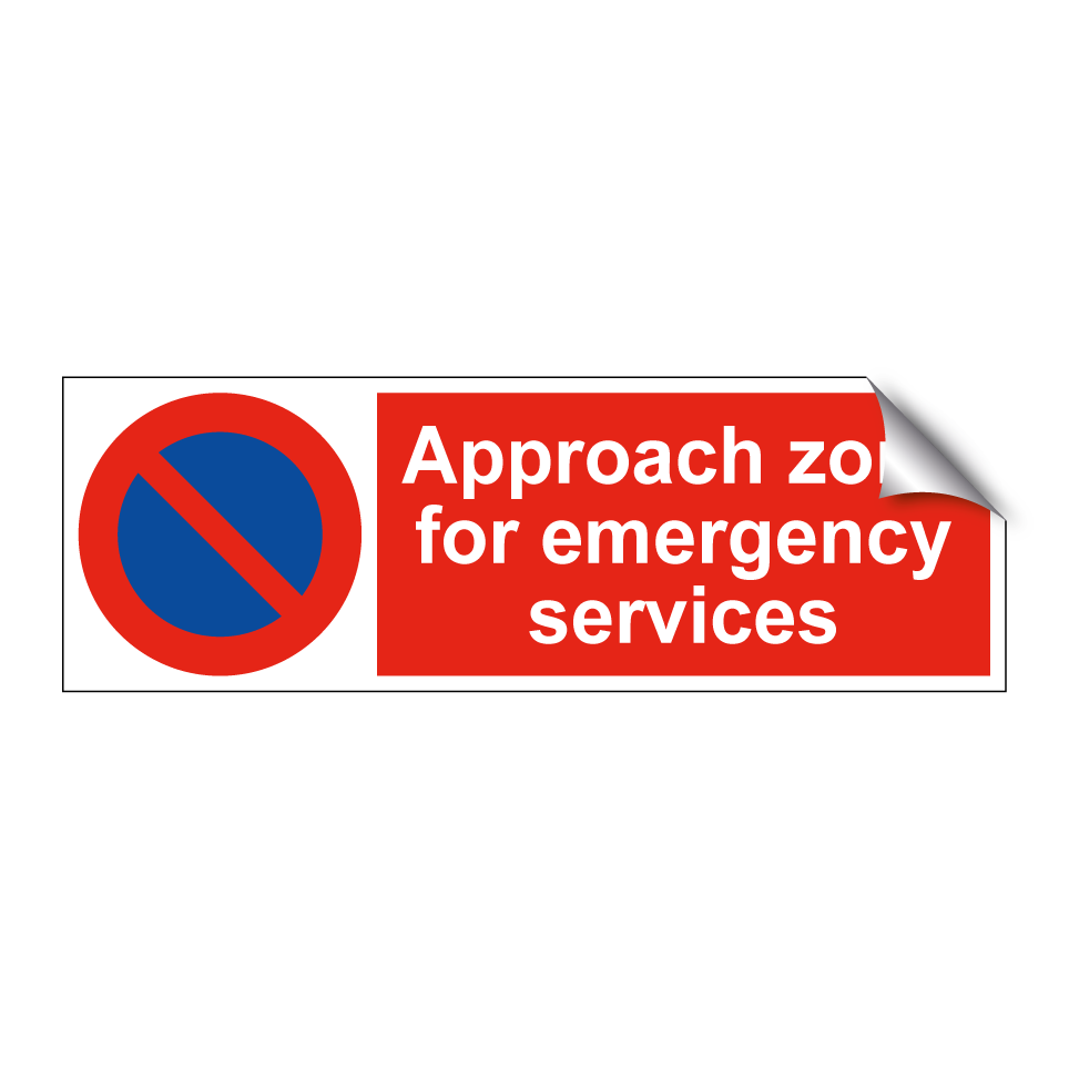 Approach zone for emergency services