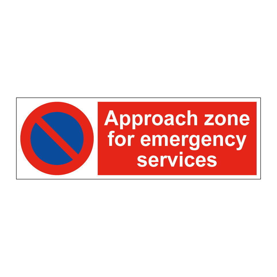 Approach zone for emergency services