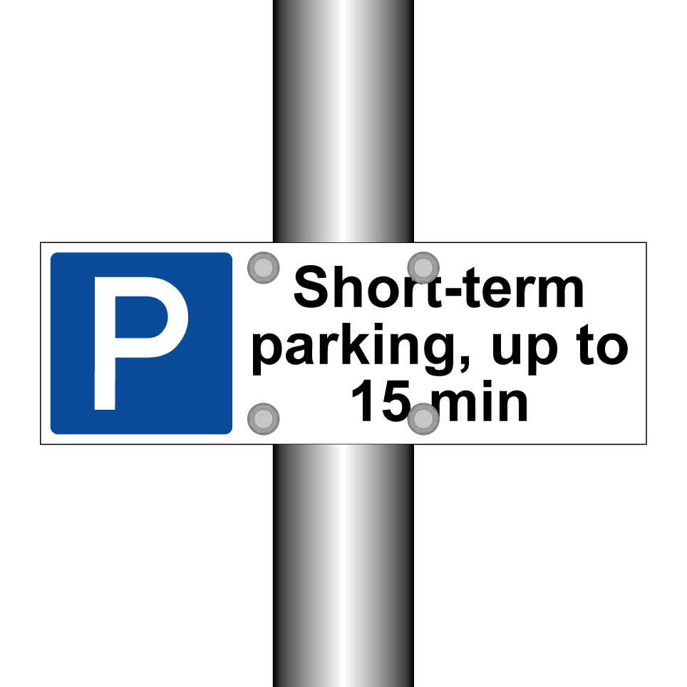 Short-term parking, up to 15 min