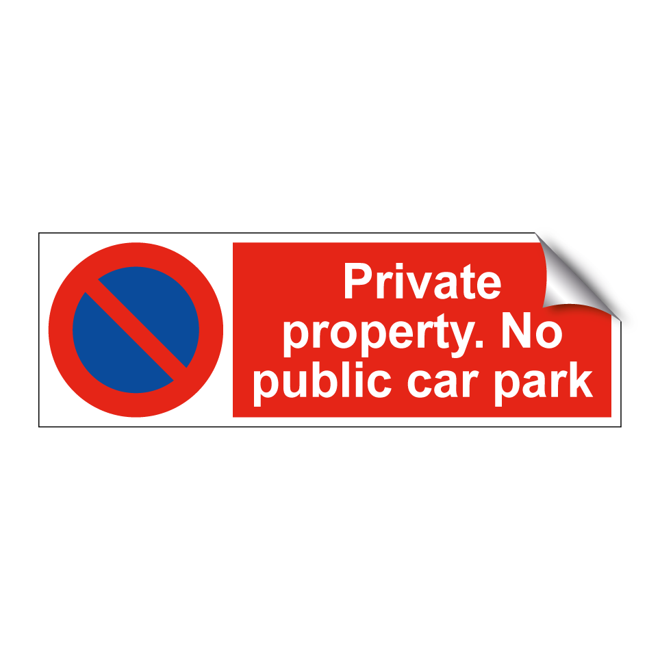 Private property. No public car park