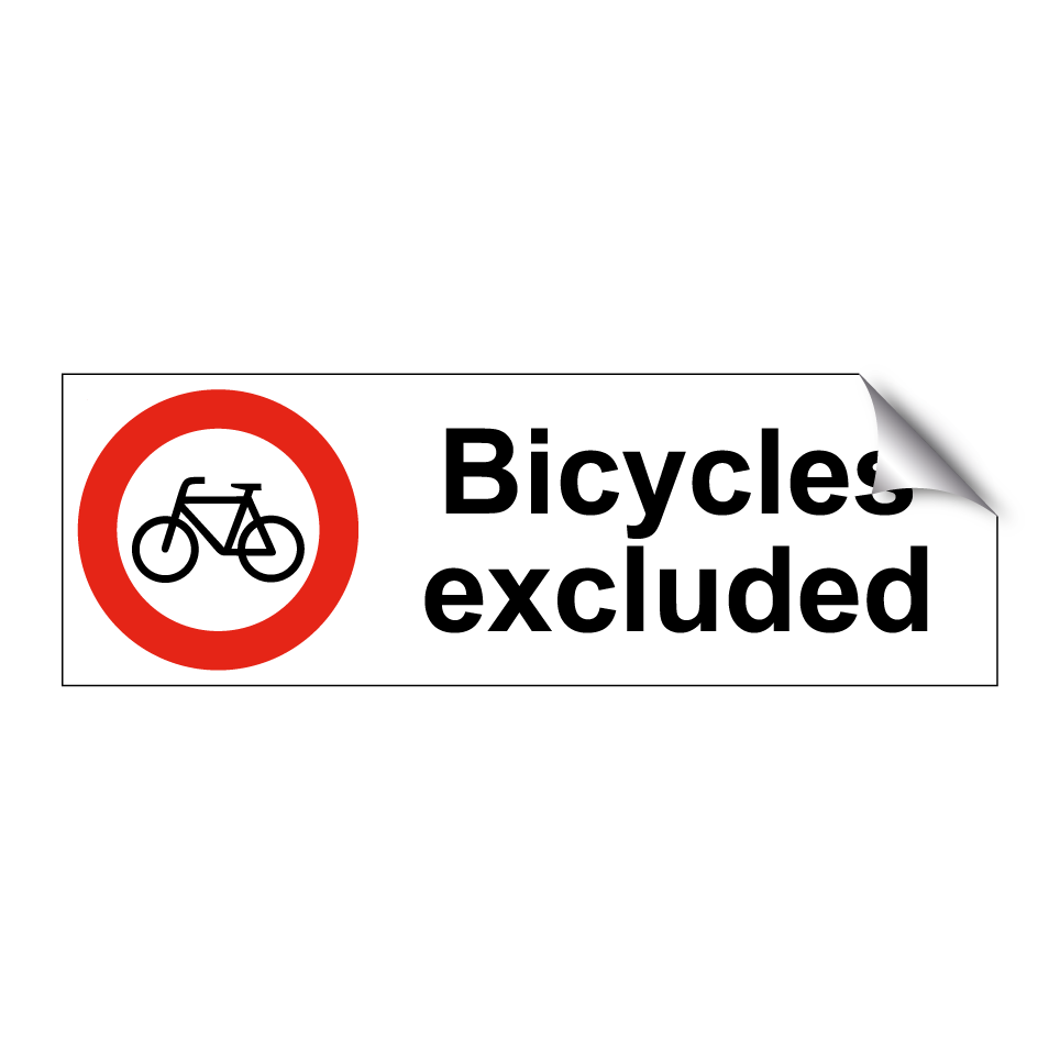 Bicycles excluded
