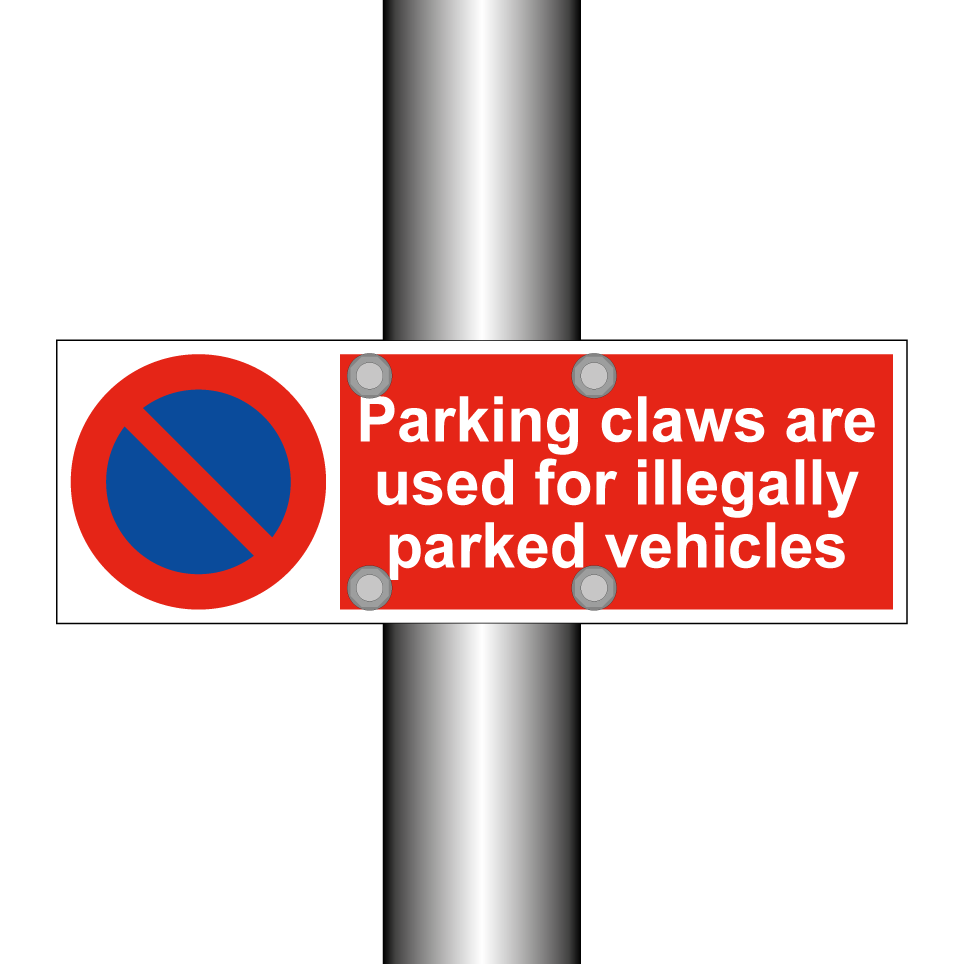 Parking claws are used for illegally parked vehicles