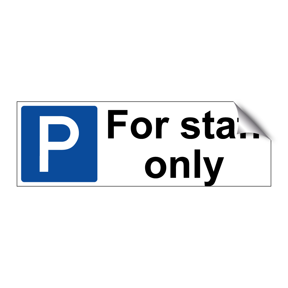 For staff only
