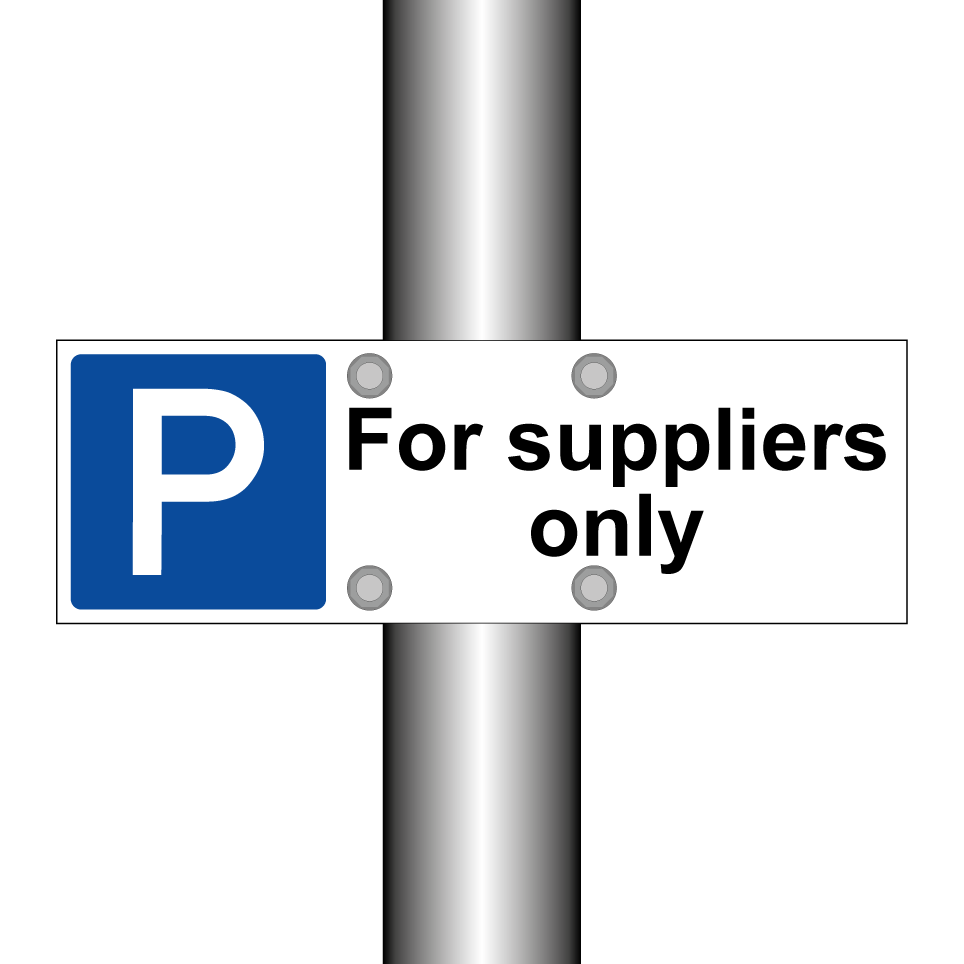 For suppliers only