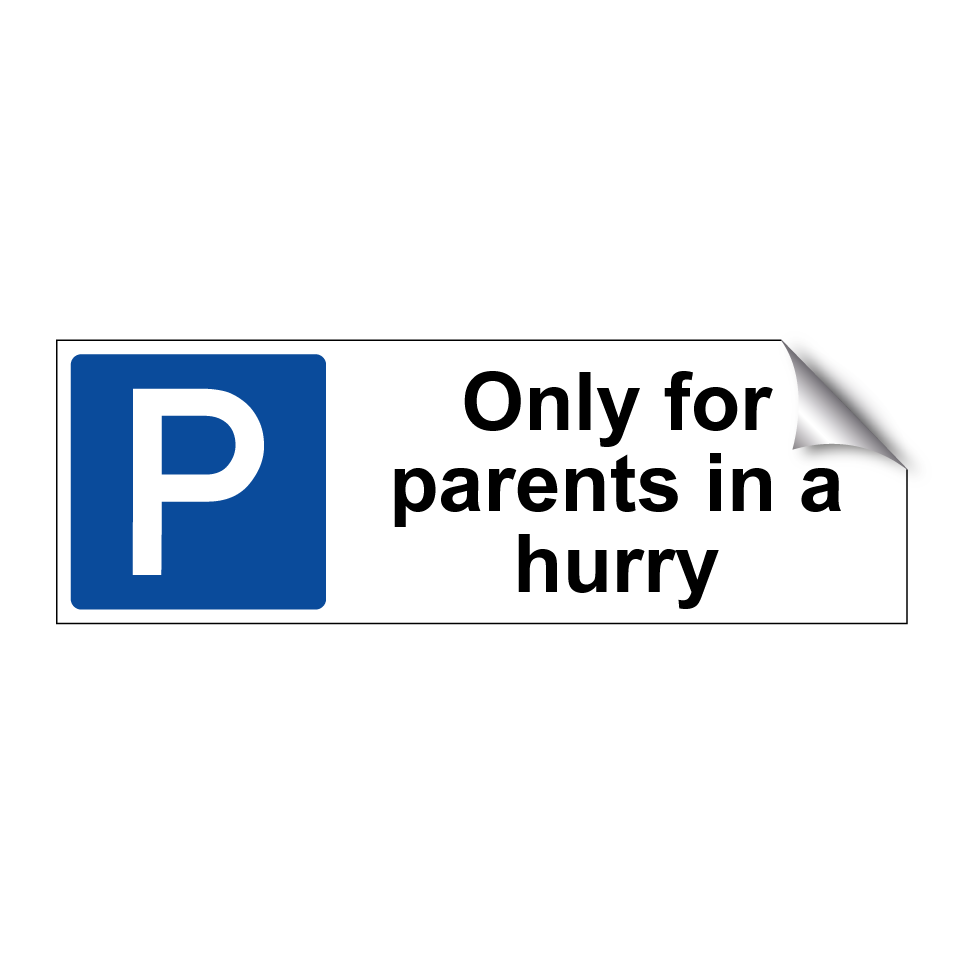 Only for parents in a hurry
