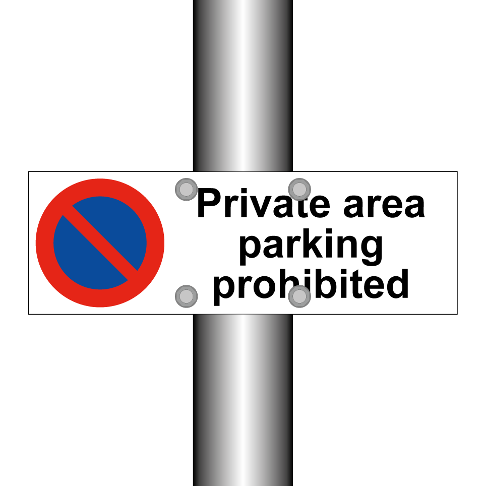 Private area parking prohibited