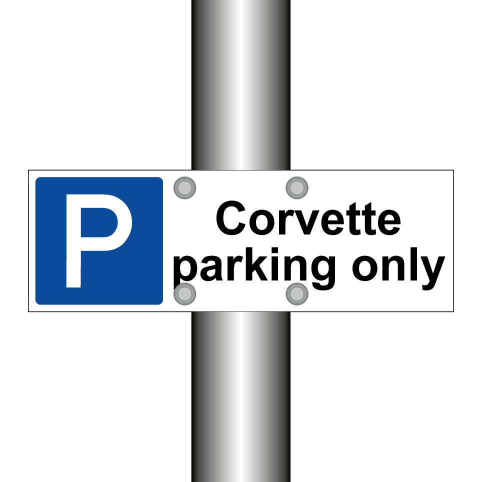 Corvette parking only