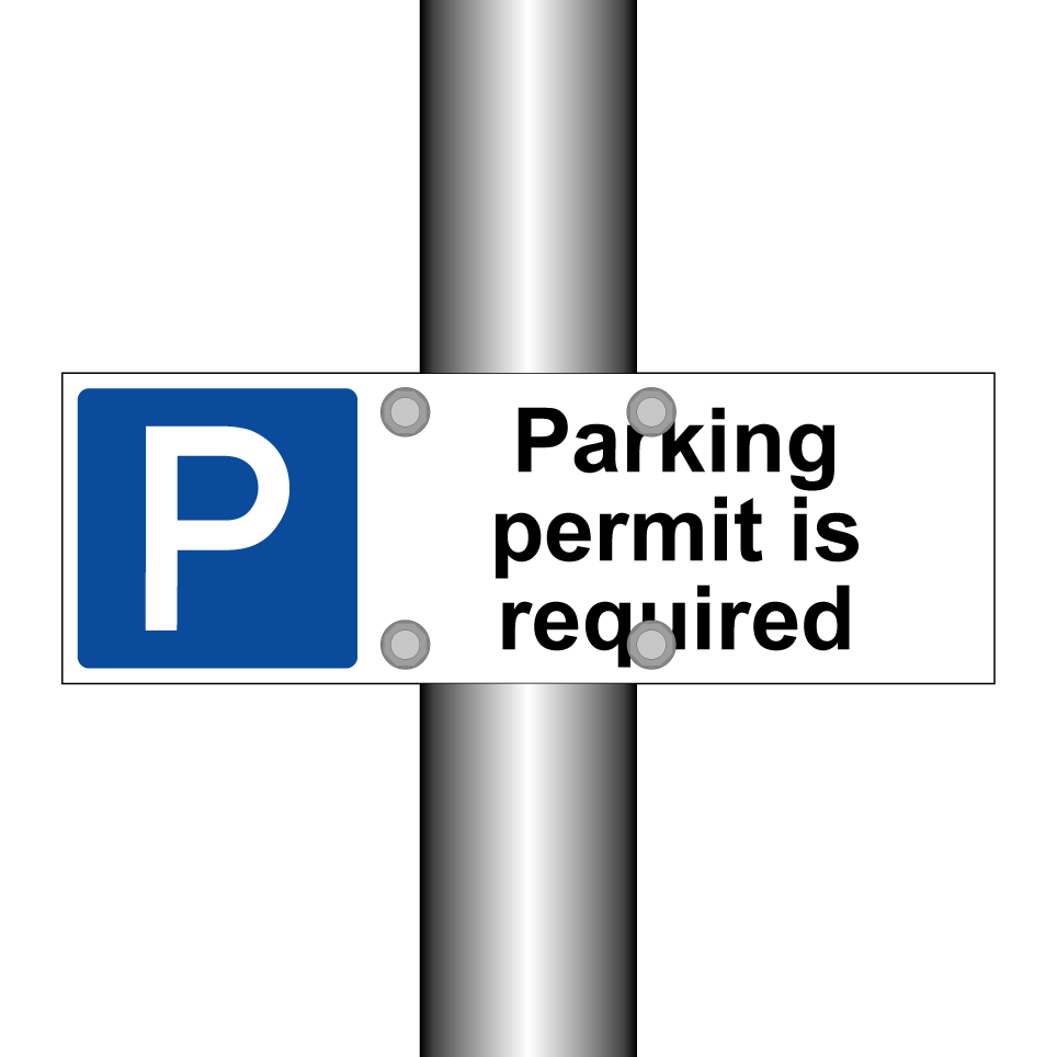 Parking permit is required