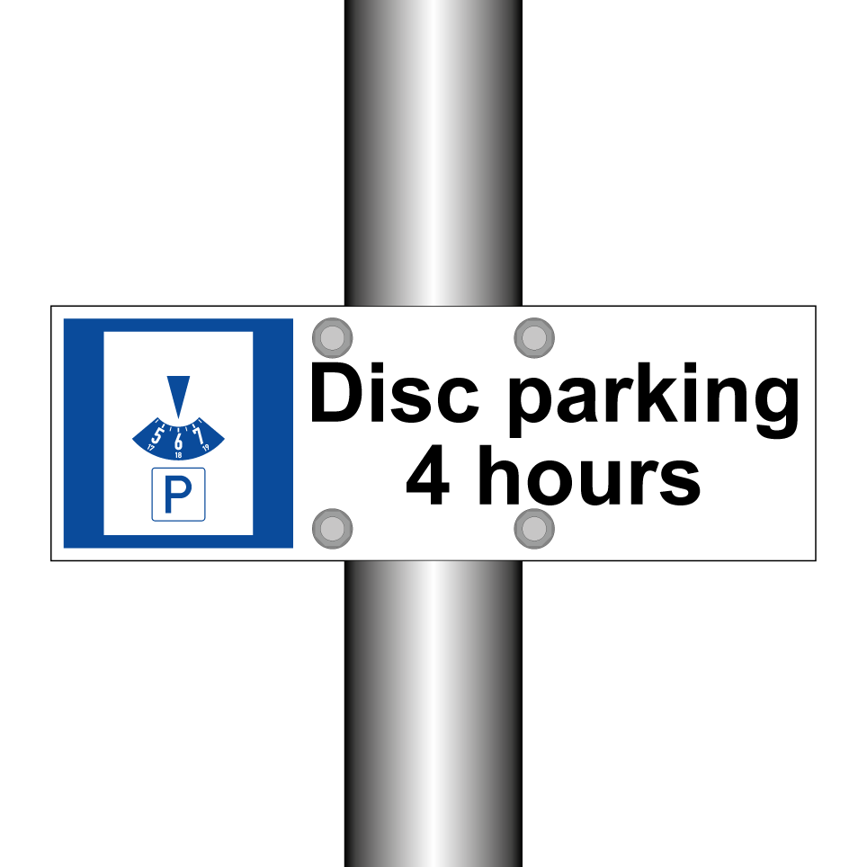 Disc parking 4 hours
