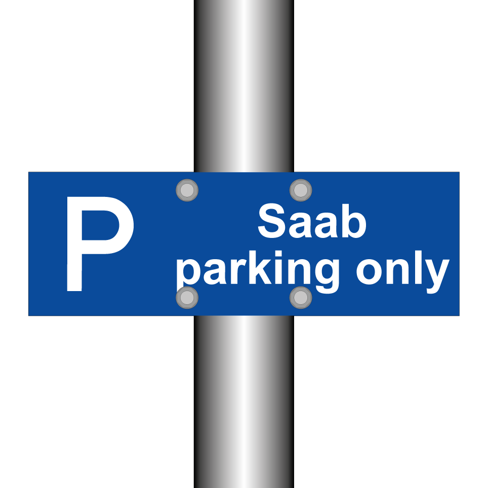 Saab parking only