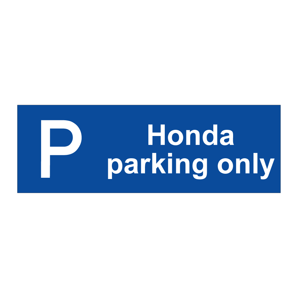 Honda parking only