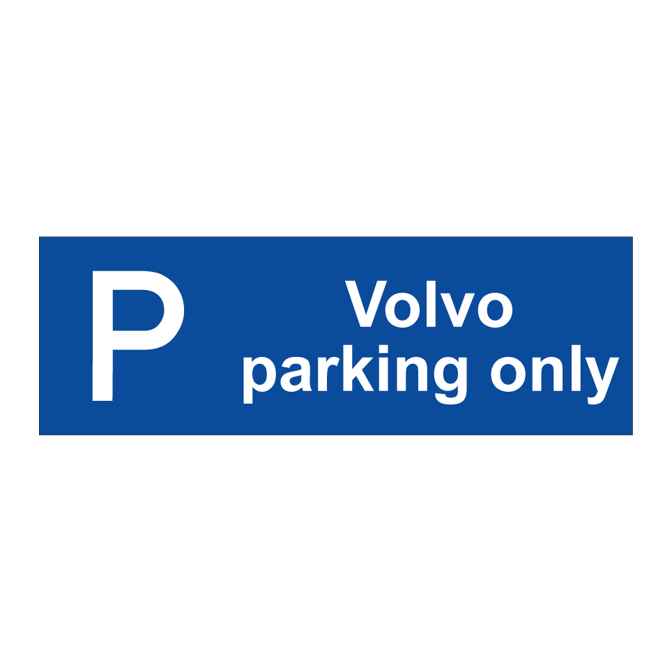 Volvo parking only