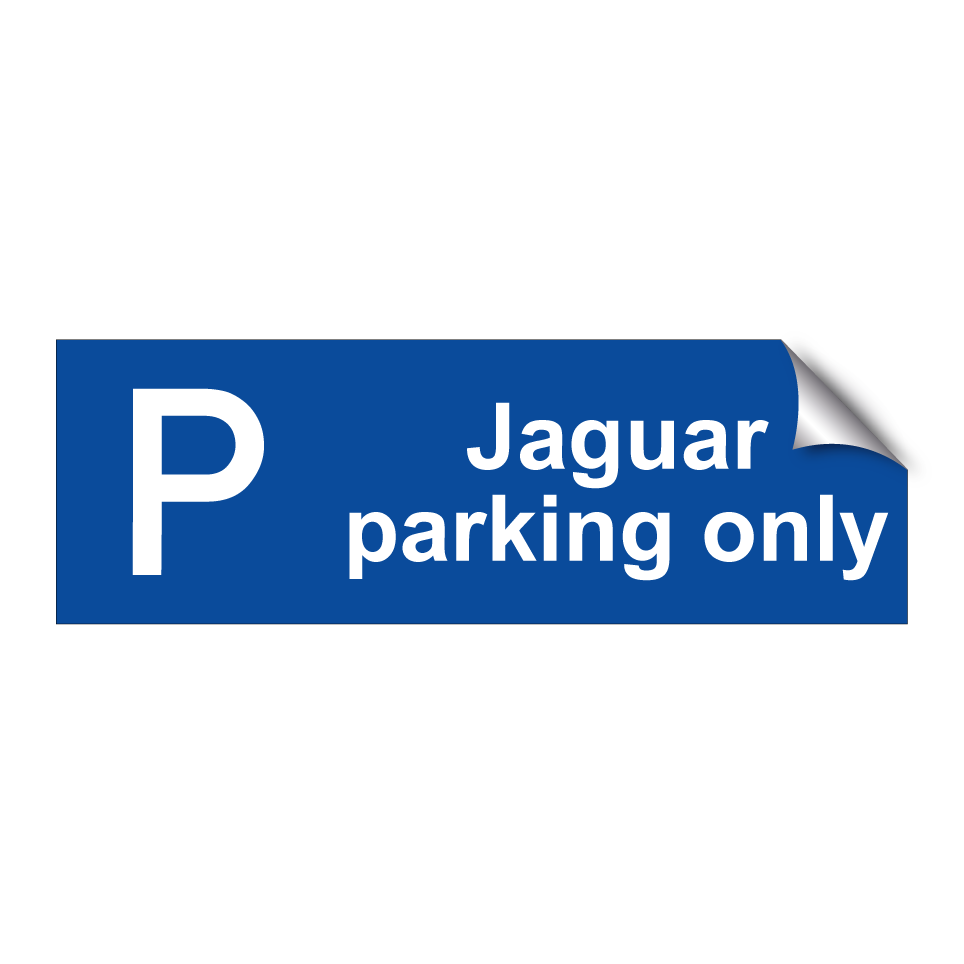 Jaguar parking only