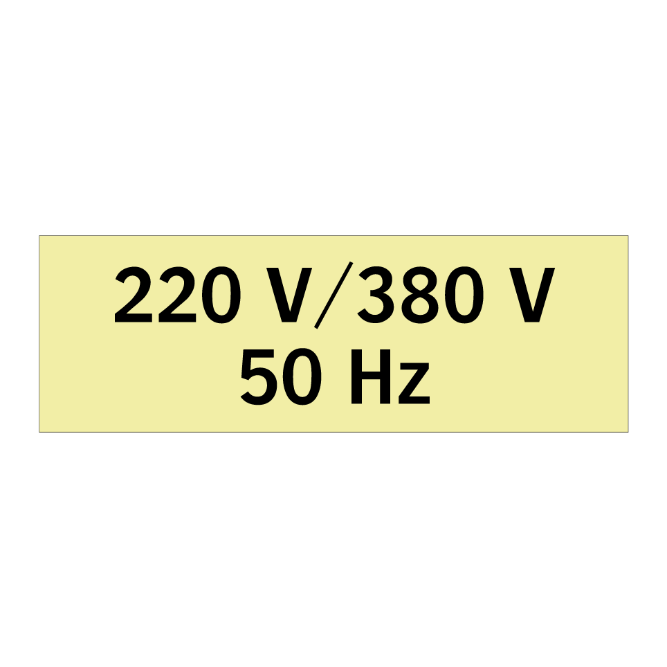 220 V/380 V 50 Hz