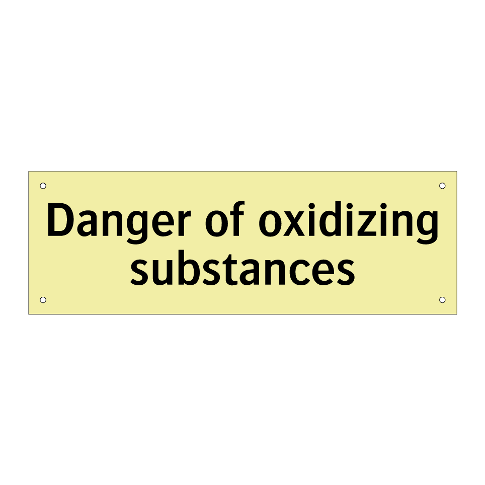 Danger of oxidizing substances