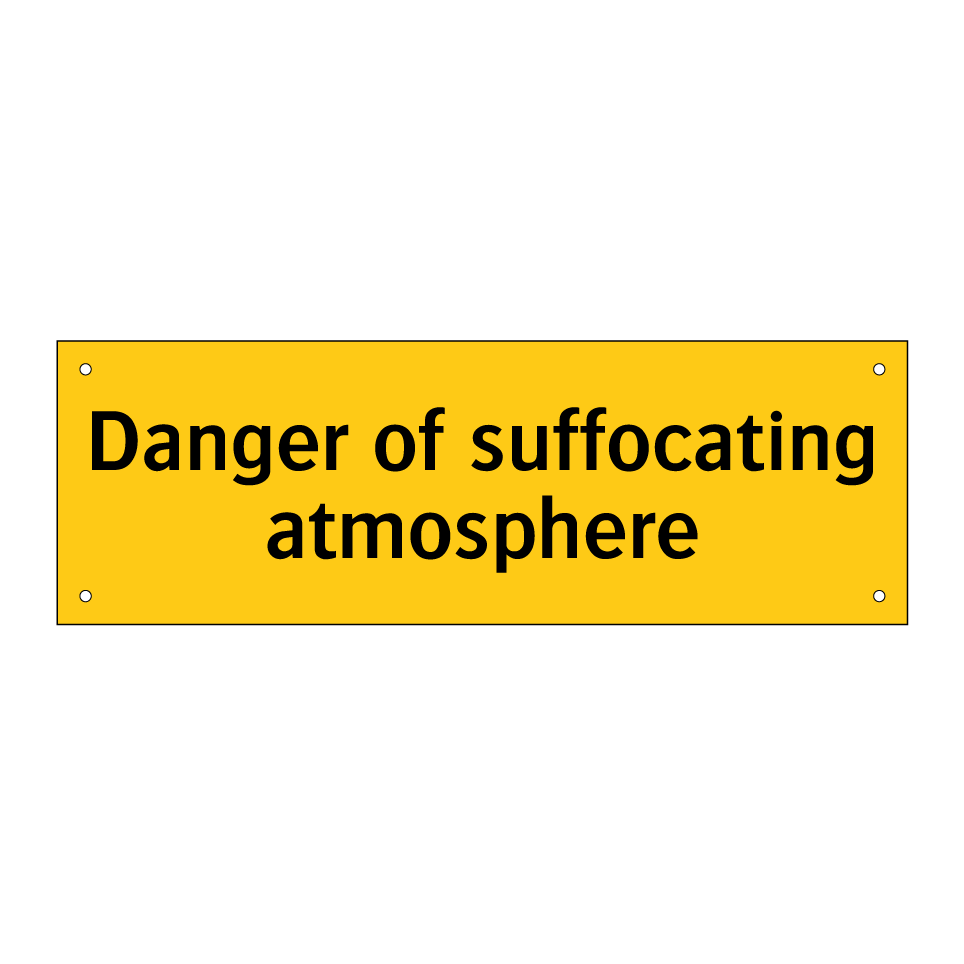 Danger of suffocating atmosphere