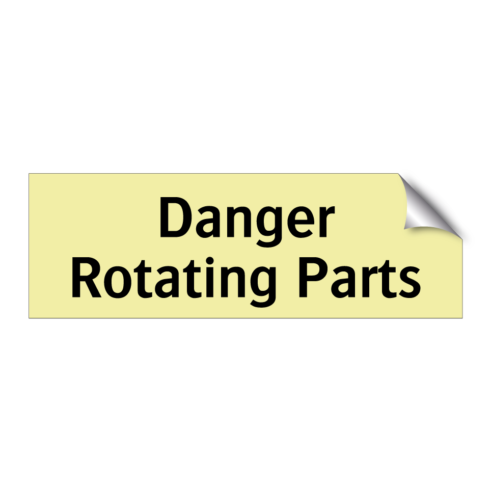 Danger Rotating Parts