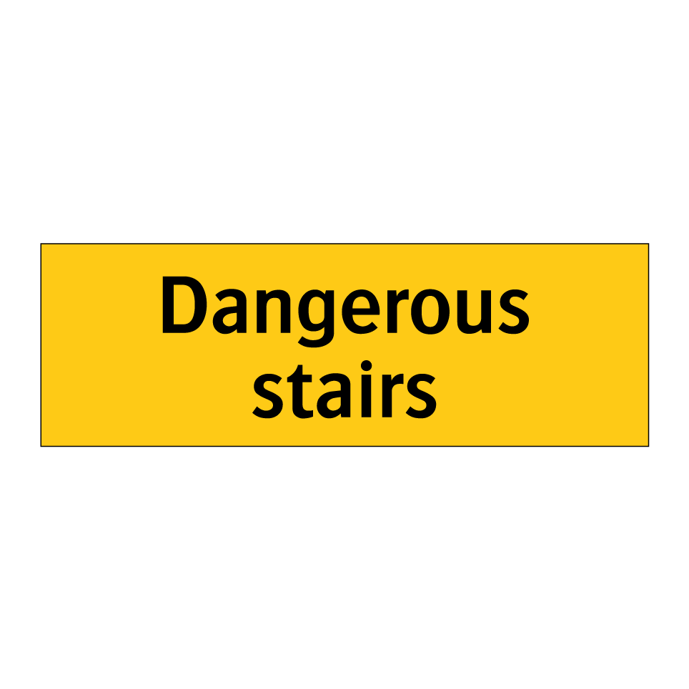 Dangerous stairs