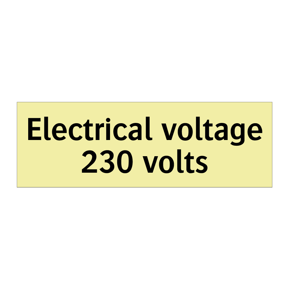Electrical voltage 230 volts