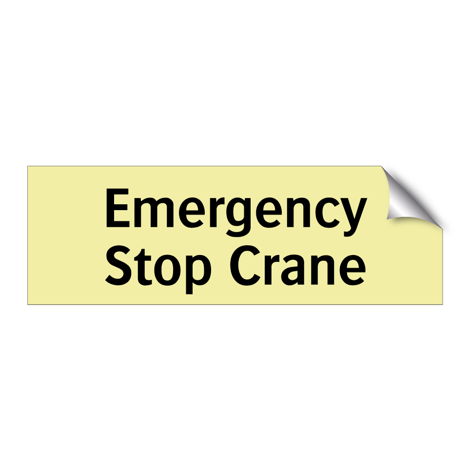 Emergency Stop Crane