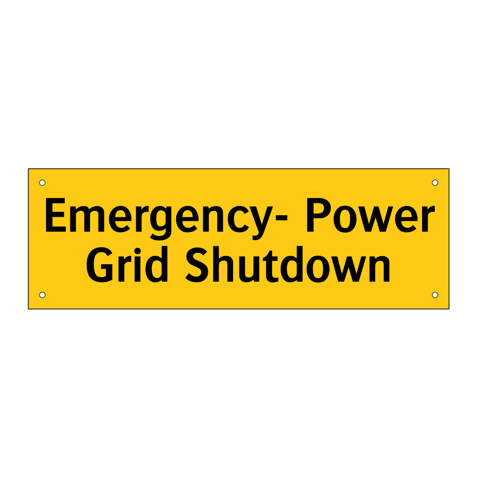 Emergency- Power Grid Shutdown